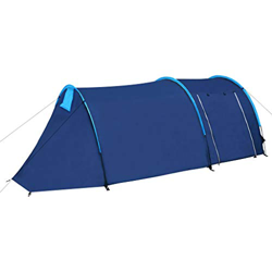 vidaXL Tienda de Campaña 4 Personas Azul Marino / Amarillo características