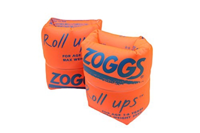 Zoggs Roll Ups Brazaletes de Natación, Bebés Unisex, Naranja, 1-6 años