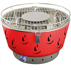 ACTIVA Barbacoa carbón Vegetal Barbacoa Heiss Aire sin Humo con ventilación airbroil Rojo características