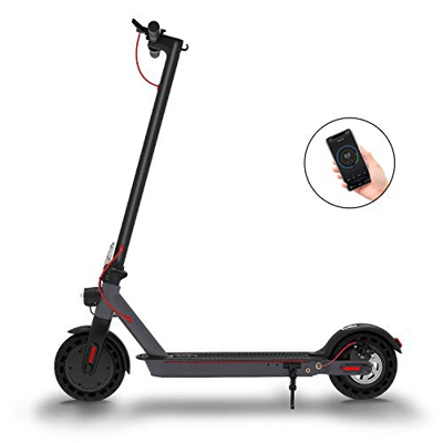 Hiboy Patinete Eléctrico S2 - Neumáticos sólidos de 8.5" - hasta 25 KM de Largo Alcance y 25 KM/H Scooter portátil Plegable para Adultos con Doble Sis