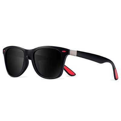 CHEREEKI Gafas de Sol Polarizadas, Gafas de Sol de Moda Hombre Mujer 100% Protección UV400 Gafas para Conducción (Nergo)