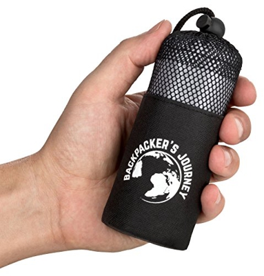 Backpacker's Journey Saco de Viaje Ultra-pequeño y Ultraligero (155g), Saco de Dormir de cabaña Ligero, Fino, de Microfibra. Ideal para mochileros, ho