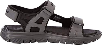 Skechers Men 51874 Ankle Strap Sandals, Black (Black/CHARCOAL), 8 UK (42 EU)