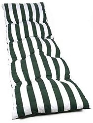 Dabuty Online, S.L. Pack de 2 Cojines de Tumbona Acolchada de Rayas 180 x 55 X5 cm Colchón Texturas Colchoneta Tumbona (Verde) características