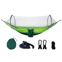 Al aire libre Portátil Automático Apertura rápida Mosquitera Hamaca Sofá de jardín Columpio Tienda simple en el árbol Tela de paracaídas Columpio anti características