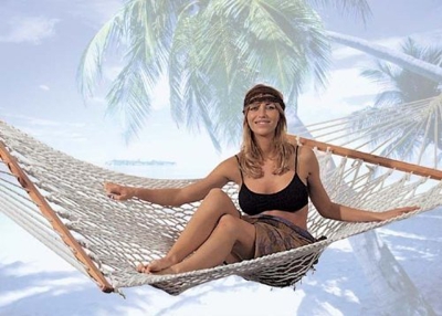 Vette cdf03985 Hamaca de Cuerda Trenzada, Color Blanco