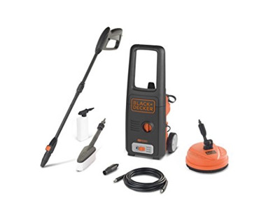 Black+Decker BXPW1400PE Hidrolimpiadora de Alta Presión, Amarillo y Negro