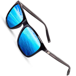 Sunmeet Gafas de sol Hombre Polarizadas Clásico Retro Gafas de sol para Hombre UV400 Protection S1001(Azul/Pistola) precio