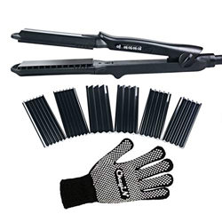CkeyiN - Plancha de Pelo ，4-1 Plancha de Pelo ，Plancha de Pelo Profesional Para Todo Tipo de Cabello/Negro … en oferta