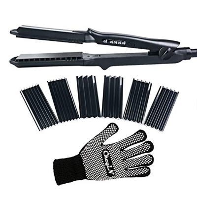 CkeyiN - Plancha de Pelo ，4-1 Plancha de Pelo ，Plancha de Pelo Profesional Para Todo Tipo de Cabello/Negro …