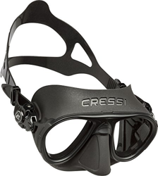 Cressi Calibro Máscara polyvalent para Buceo, apnea Avanzada y submarina Fishing, Unisex Adulto, Negro, Talla única en oferta