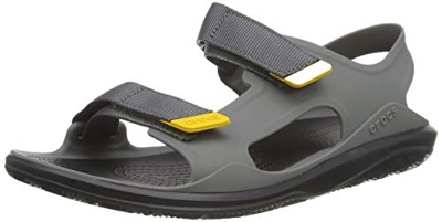 Crocs Swiftwater Molded Expedition Sandal, Sandalias de Punta Descubierta para Hombre, Gris (Slate Grey/Black 0dy), 43/44 EU