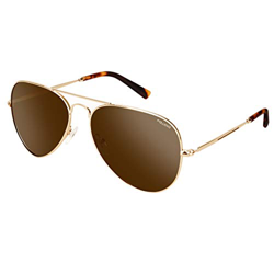 fawova Gafas Aviador Mujer Marrón, Gafas De Sol Unisex Aviador Polarizadas Montura de metal Oro, Conducir, Pescar, Golf, Correr,UV400,Cat.3 58mm(Oro M en oferta
