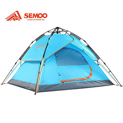 Semoo Tienda de Campaña Instantánea 2-3 Personas Pop Up Portátil Impermeable Doble Capa Automático Hidráulica Tienda Ultraligero para Deportes al Aire