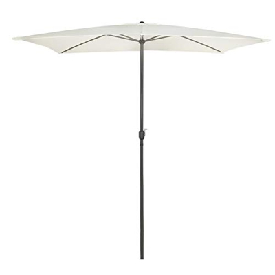 AKTIVE Garden 53877 Parasol rectangular, 200 x 300 cm, crema mástil aluminio