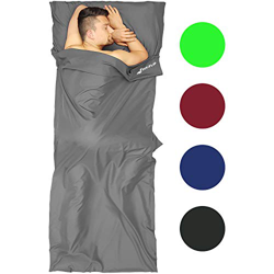 Fit-Flip Saco de Dormir Ultraligero de Microfibra, Sábana de Viaje, Saco de Dormir de Seda, Saco de Dormir Compacto con Cremallera, Saco de Dormir de  precio