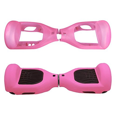 Willdo Silicone Cove para 6.5"2 Wheels Balance Scooter - Balance Hover Board Protector Funda Cubierta (Rosa)