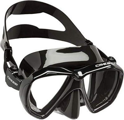 Cressi Ranger Mask Máscara de Buceo, Unisex Adulto, Negro/Negro, Talla Única