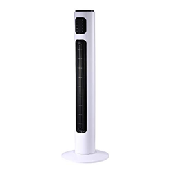 HOMCOM Ventilador de Torre con Control Remoto Tower Fan Columna Ventilador de Pie Oscilante 3 Modos Temporizador Potencia 45W 3 Velocidad Silencioso A en oferta