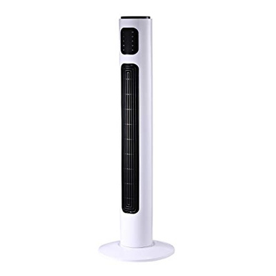 HOMCOM Ventilador de Torre con Control Remoto Tower Fan Columna Ventilador de Pie Oscilante 3 Modos Temporizador Potencia 45W 3 Velocidad Silencioso A
