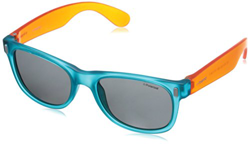Polaroid P0115 Y2 89T Gafas de sol, Azul (Bluette Orange/Grey Polarized), 46 Unisex Niños características