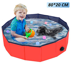 Piscina plegable para perros para mascotas de PVC, piscina portátil, piscina, gatos, bañera, bañera, estanque de agua, piscina, piscina, jardín, patio en oferta