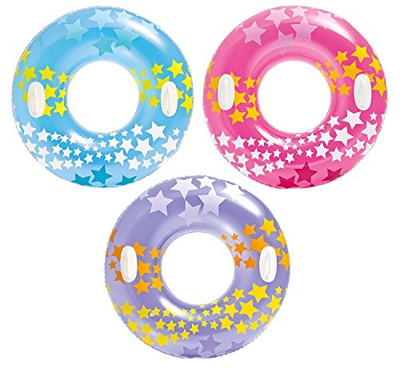 INTEX – Salvavidas con fantasía de Estrellas - con Asas - Medidas 91 cm