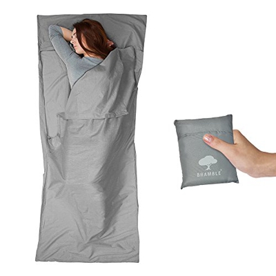 Saco de Dormir - Sabana, Bolsa de Dormir - Ultraligero Multifunción - 100% Microfibra Suave de Poliéster - Relleno, Aislamiento Plegable, Compacto Sle