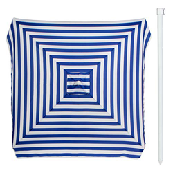Aktive - Sombrilla cuadrada para playa a rayas 200 x 200 cm (53758) características