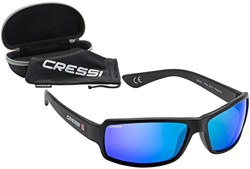 Cressi Ninja Gafas, Unisex Adulto, Negro/Lentes espejadas Azul, Ultra Flex Talla única características