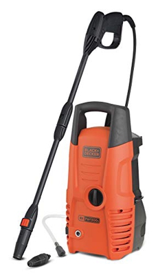 Black+Decker PW1300S Hidrolimpiadora de Alta Presión, 1300 W, Negro y Naranja
