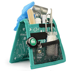 Organizador auxiliar de enfermería, Keen's de Elite Bags, Para bata o pijama, Diseño exclusivo con estampados en color verde precio