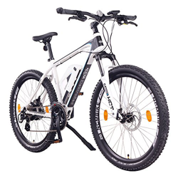 NCM Prague Bicicleta eléctrica de montaña, 250W, Batería 36V 13Ah 468Wh (Blanco 26") características