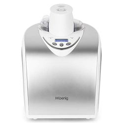 H.Koenig Máquina para Hacer Helados Caseros y Sorbetes, con Compresor 135 W, 1 litros, Gris, Acero Inoxidable HF180 características