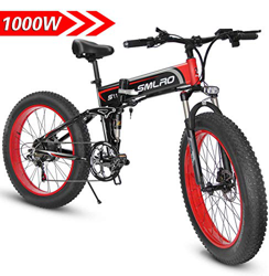 1000W Bicicleta eléctrica para Hombre Mountain Mountain Ebike 21 Velocidades 26 Pulgadas Fat Tire Road Bicycle Beach/Snow Bike con Freno de Disco hidr precio