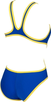 Arena One Biglogo Swimsuit white/gold