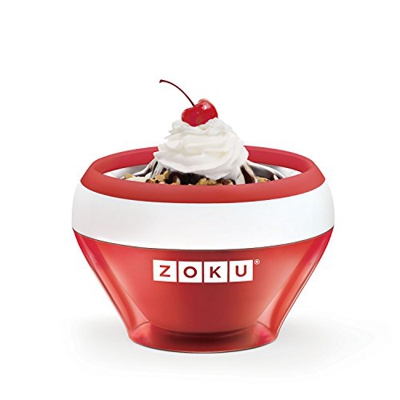 Zoku ZK120-RD Bowl helados cremosos-rojo, Plástico, Red