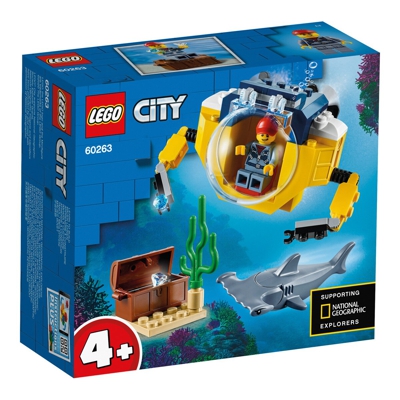 City Océano: Minisubmarino - 60263, Juegos de construcción