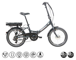 F.lli Schiano E- Star Bicicleta eléctrica, Adultos Unisex, Antracita, 20" características