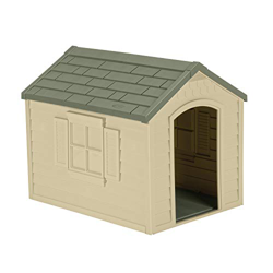 Suncast DH250 - Caseta para su Mascota de Resina Alta Densidad, 92 x 68 x 22 cm, Color Beige precio