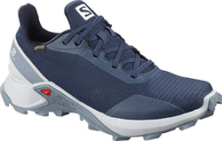 Salomon ALPHACROSS GTX W, Zapatillas de Trail Running para Mujer, Azul Sargasso Sea Pearl Blue Flint Stone, 40 EU en oferta