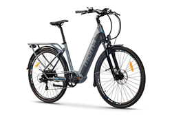 Moma Bikes Bicicleta Eléctrica Urbana EBIKE-28 Pro, Shimano 7vel, frenos hidráulicos, batería Integrada Litio 48V 13Ah (624Wh) en oferta
