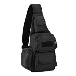 Selighting Mochila Cruzada Hombre Bolsa de Hombro Bandolera Mochila de Pecho Estilo Militar Sling Mochila Frontal Bolso Messenger para Usar al Aire Li en oferta