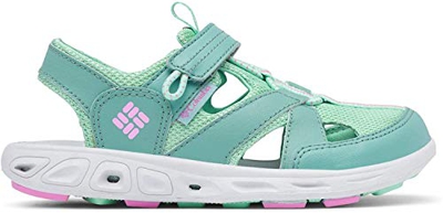 Columbia Youth TECHSUN Wave, Sandalias Unisex Niños, Verde (Copper Ore, Orchid 344), 34 EU