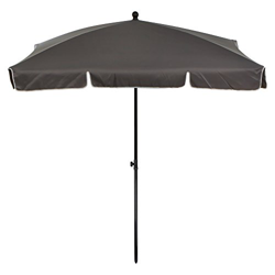 Aktive - Sombrilla para balcón, rectangular, 200 x 120 cm, color gris (85089) precio