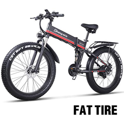 Sheng mi lo Bicicleta eléctrica 48V 1000W para Hombre Montaña Ebike 21 velocidades, 26 Pulgadas neumático Gordo Bicicleta de Carretera Pedales de Bici características