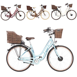 Fischer ER 1804 - Bicicleta eléctrica (28", 48 cm, motor delantero 25 Nm, batería de 36 V), color azul, tamaño 28" - RH 48cm, tamaño de cuadro 48., ta características