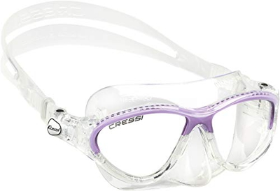 Cressi Kids Moon, Gafas de Snorkel Buceo para Niños, Lila, 7-15 Años