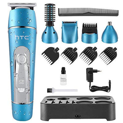 Máquina Cortar Pelo Profesional Cortapelos Hombre Recortadora Barba y Cortadora de Pelo Recortadora de Barba/Cara/Cuerpo/Nariz/Orejas/Ceja, 10 en 1 Se