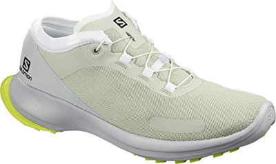 Salomon Sense Feel, Zapatillas de Trail Running para Hombre, Gris (Mineral Gray/Pearl Blue/Safety Yellow), 42 EU
